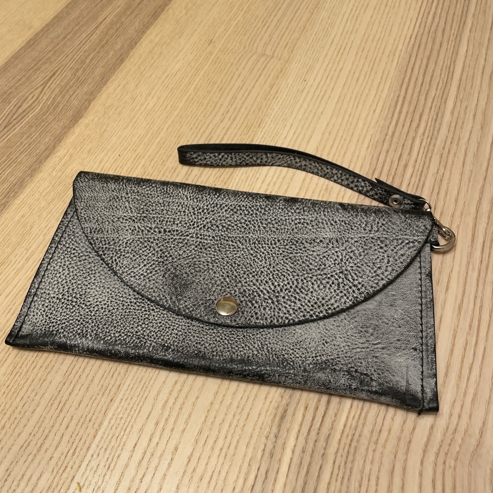 Julia's Homestead look rural nice envelope‎ wristlet 9"x 5" Leather